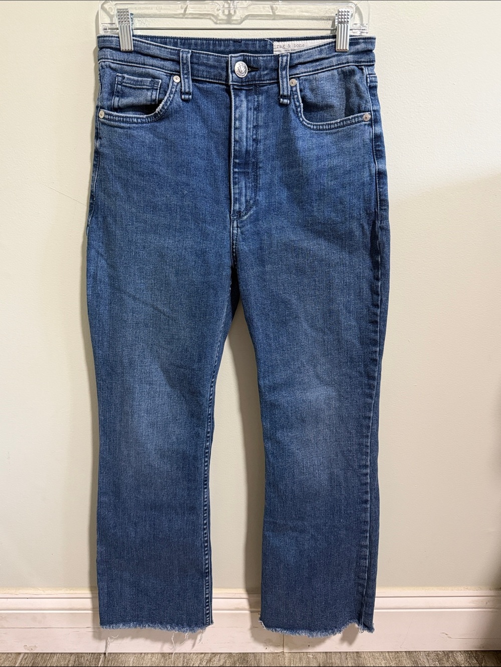 Rag & Bone Casey High-Rise Ankle Flare Jeans Size 28